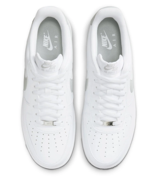Nike Air Force 1 Low '07 Men's Sneakers – White/Light Smoke Grey