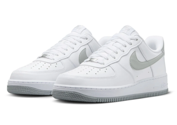 Nike Air Force 1 Low '07 Men's Sneakers – White/Light Smoke Grey