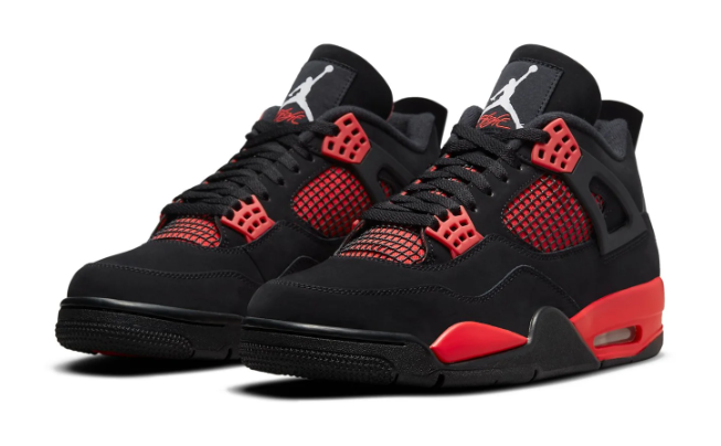 Air Jordan 4 'Black/White-Red' (CT8527-016)